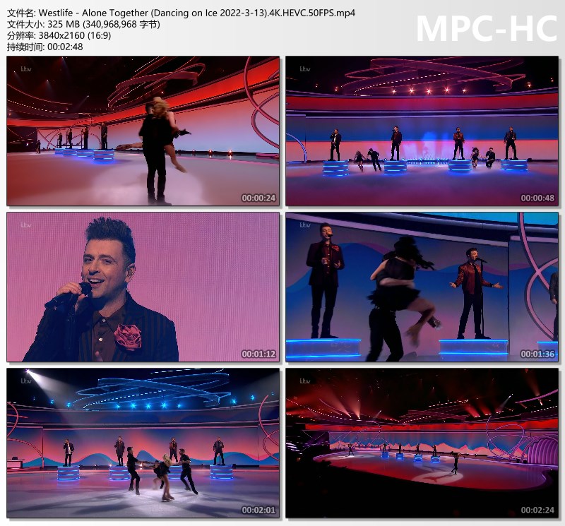 Westlife - Alone Together (Dancing on Ice 2022-3-13)