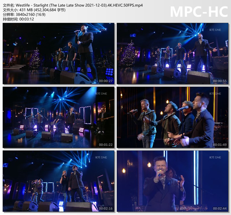 Westlife - Starlight (The Late Late Show 2021-12-03)