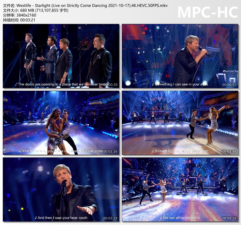 Westlife - Starlight (Live on Strictly Come Dancing 2021-10-17)